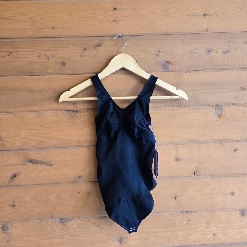 Yitty Bodysuit Top Shapewear Nearly Naked Tank Thong Bottom Black NWT M/L Shirt - Picture 2 of 5